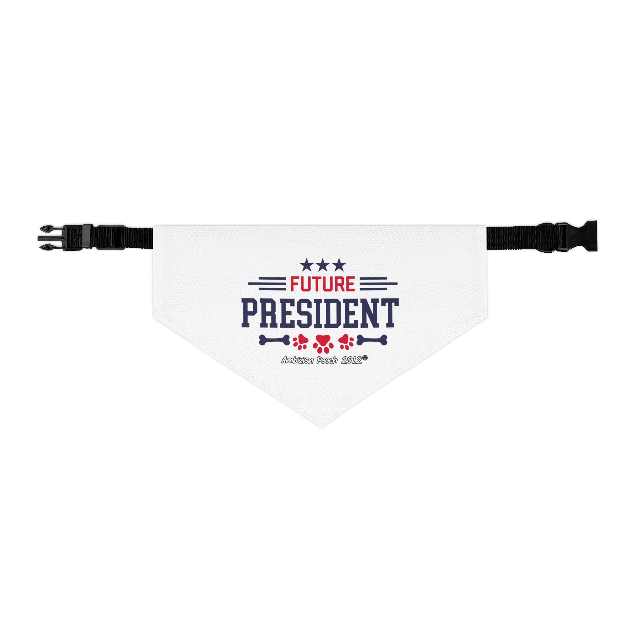 "Future President" Pet Bandana Collar — Doggy Parent "Future Vice President" Matching Pet & Parent