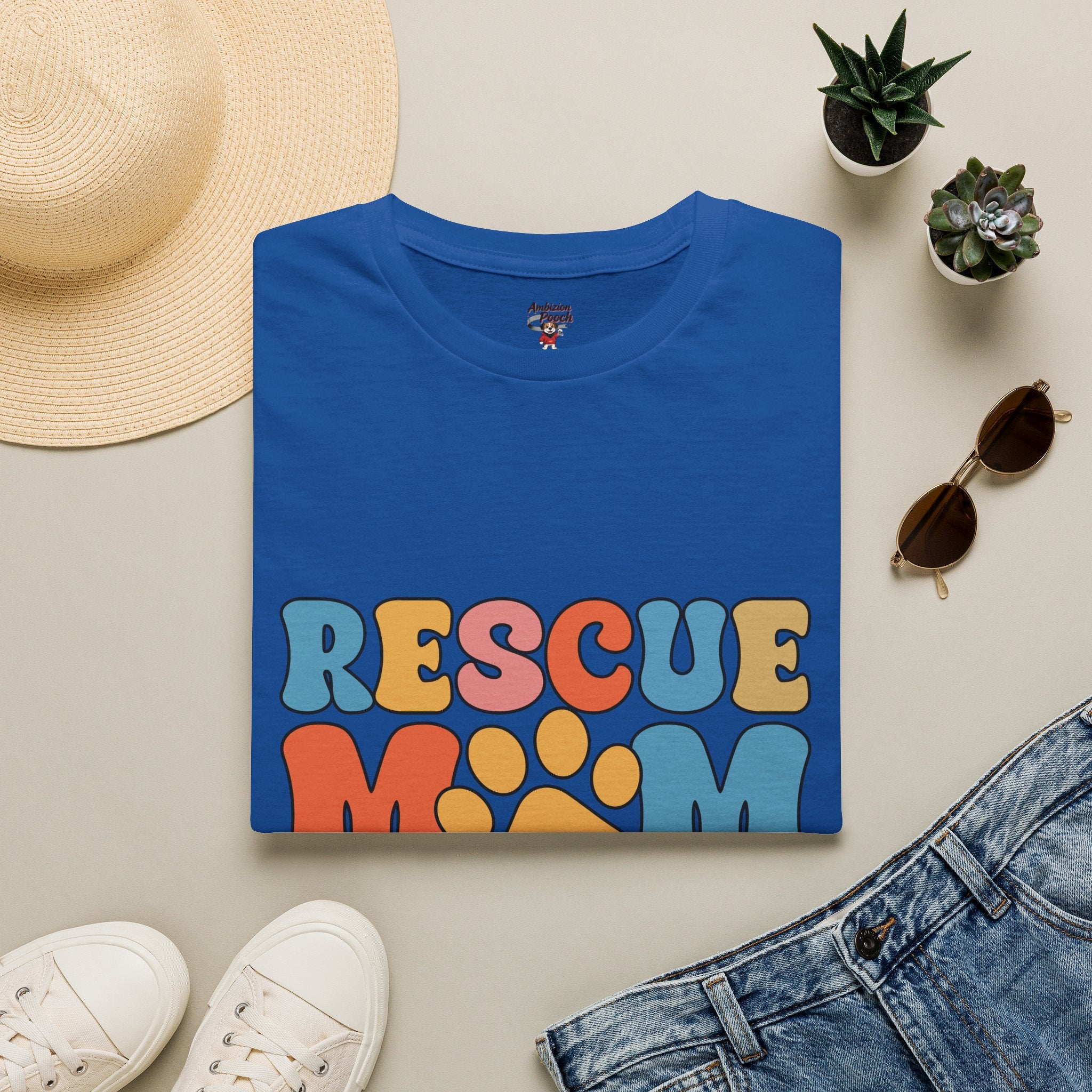Rescue Mom Unisex Softstyle T-Shirt