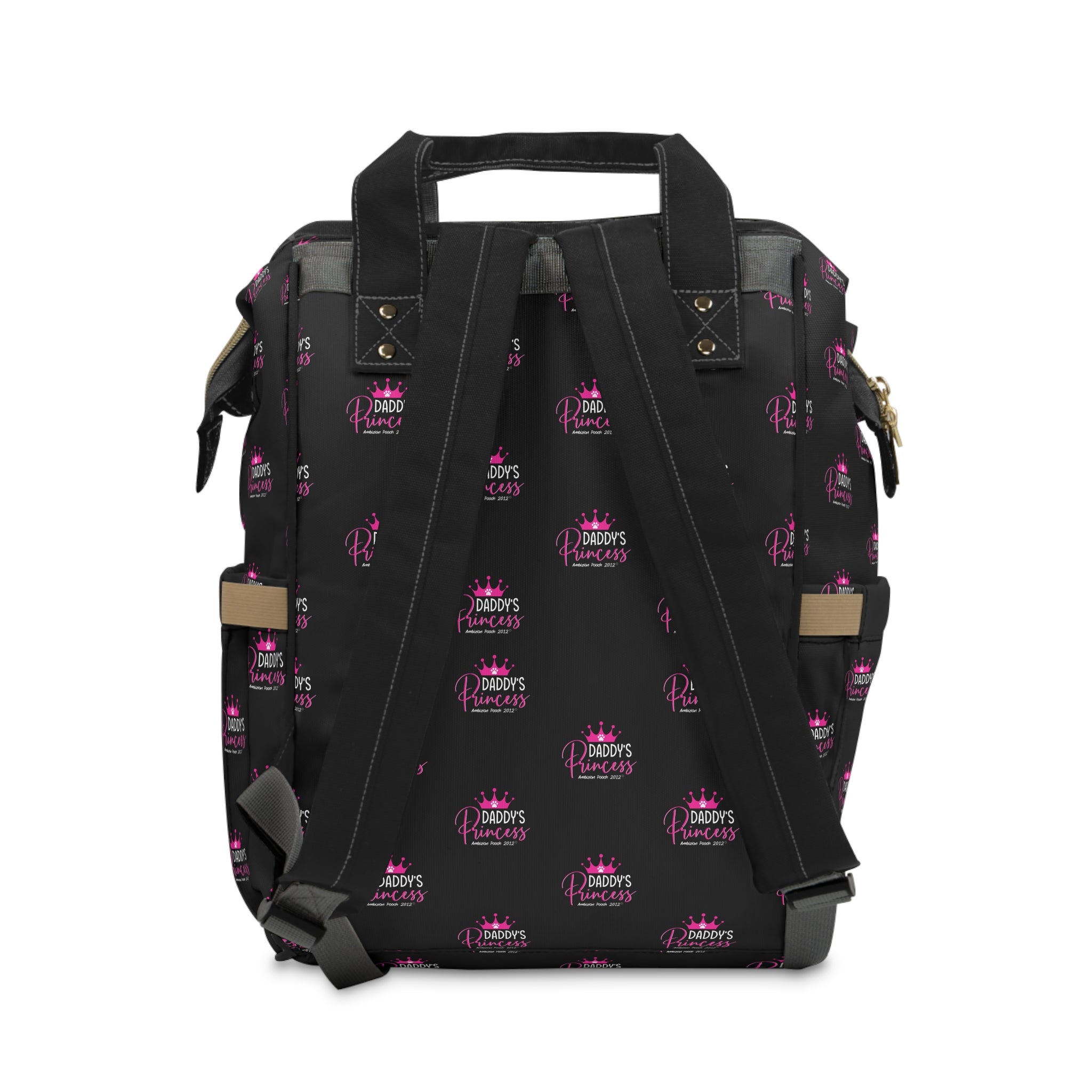 Daddy's Princess Puppy/Doggy Multifunctional Backpack Black