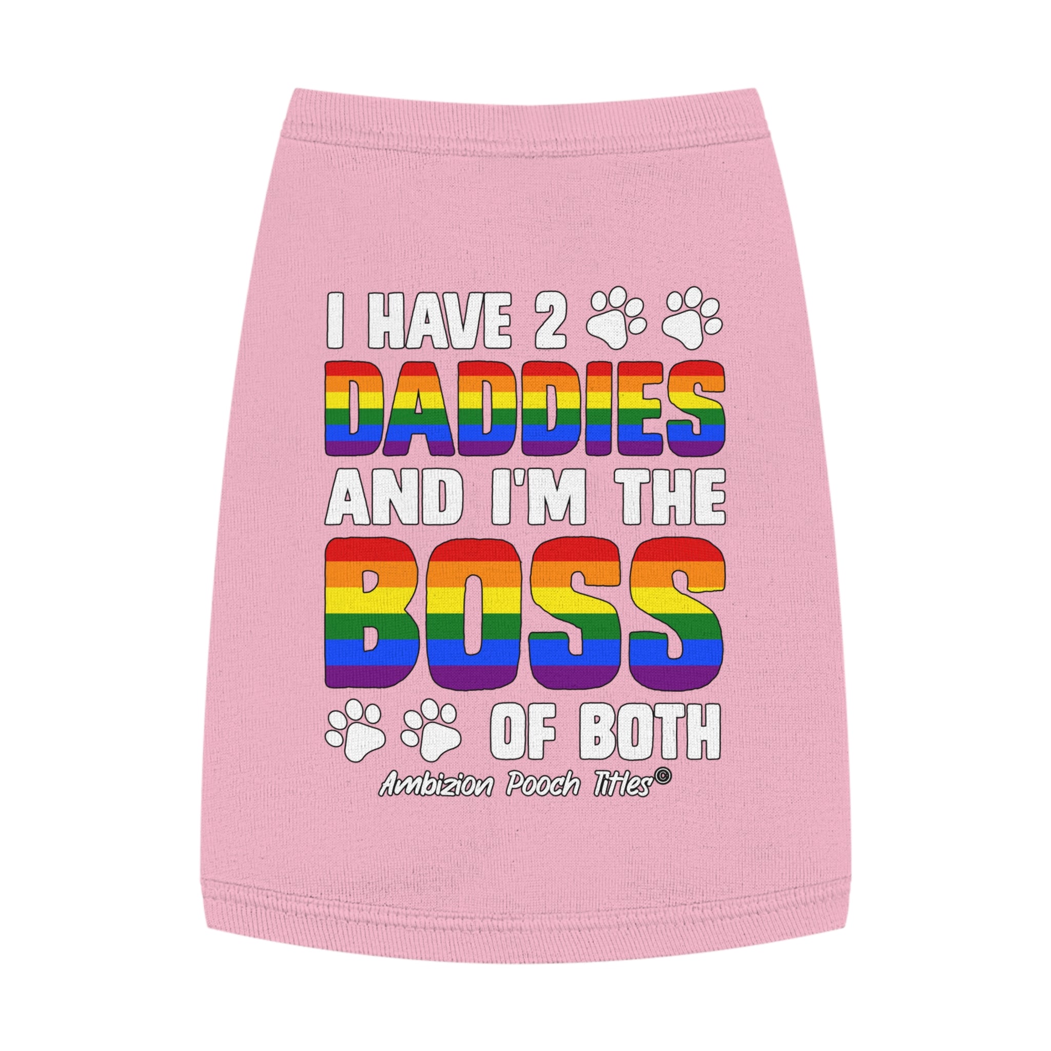 I Have 2 Daddies Doggy Tank Top (LGBTQ)