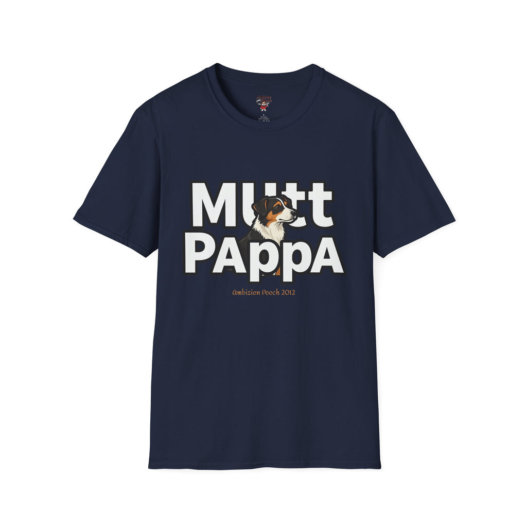 Mutt Pappa Unisex Softstyle T-Shirt (All Dogs)