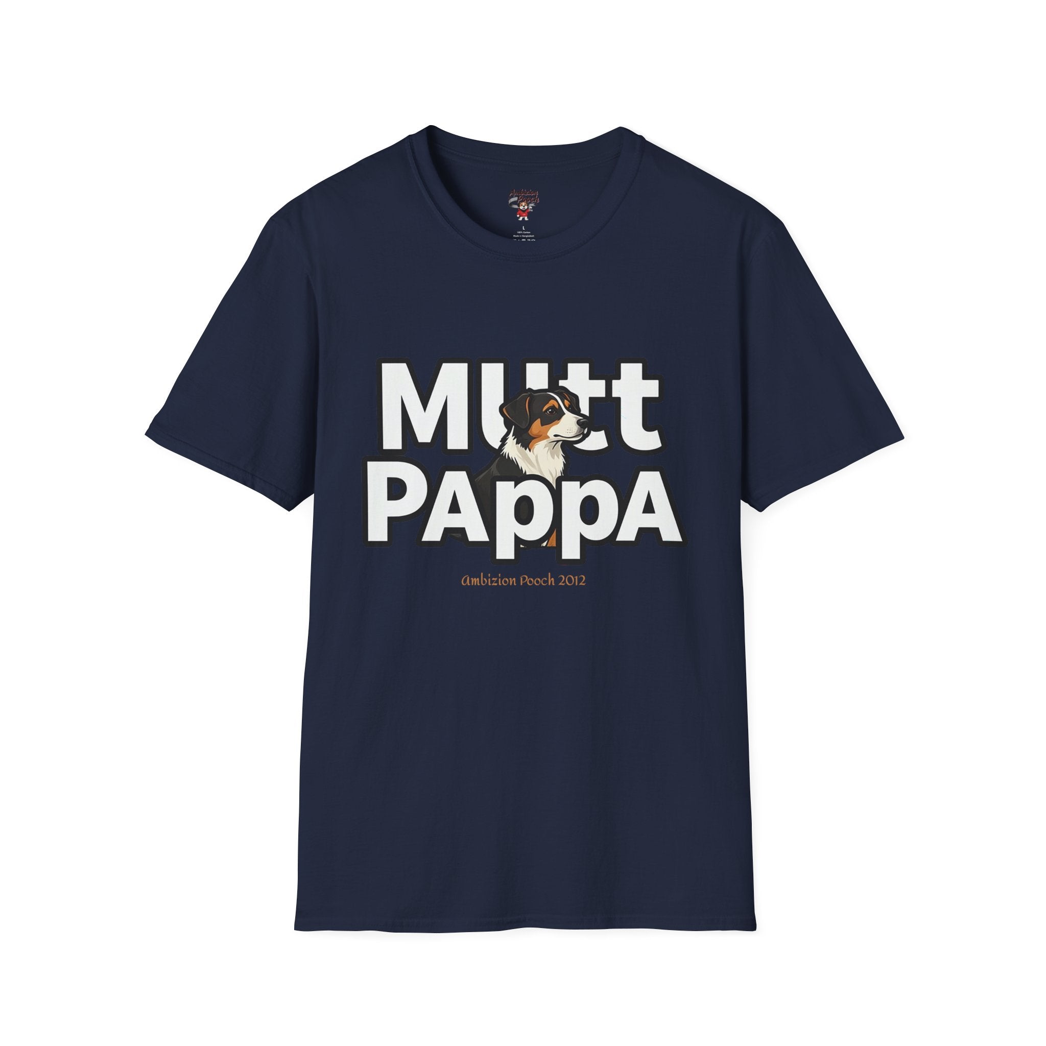 Mutt Pappa Unisex Softstyle T-Shirt (All Dogs)
