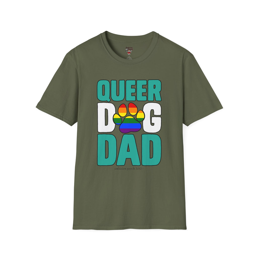 Queer Dog Dad Unisex Softstyle T-Shirt