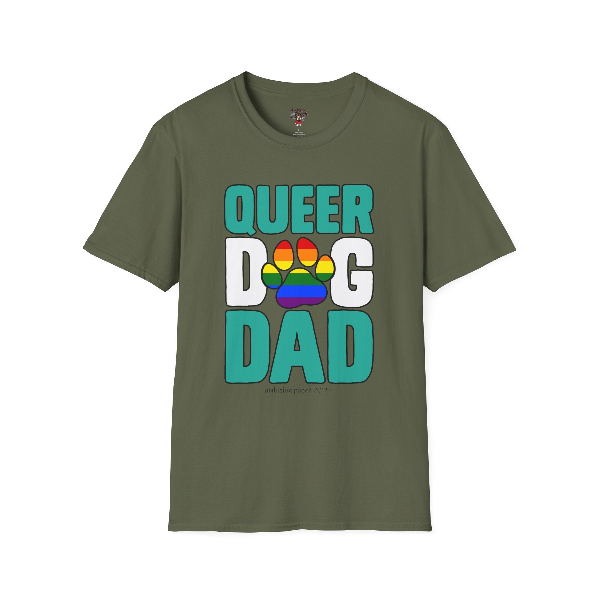 Queer Dog Dad Unisex Softstyle T-Shirt