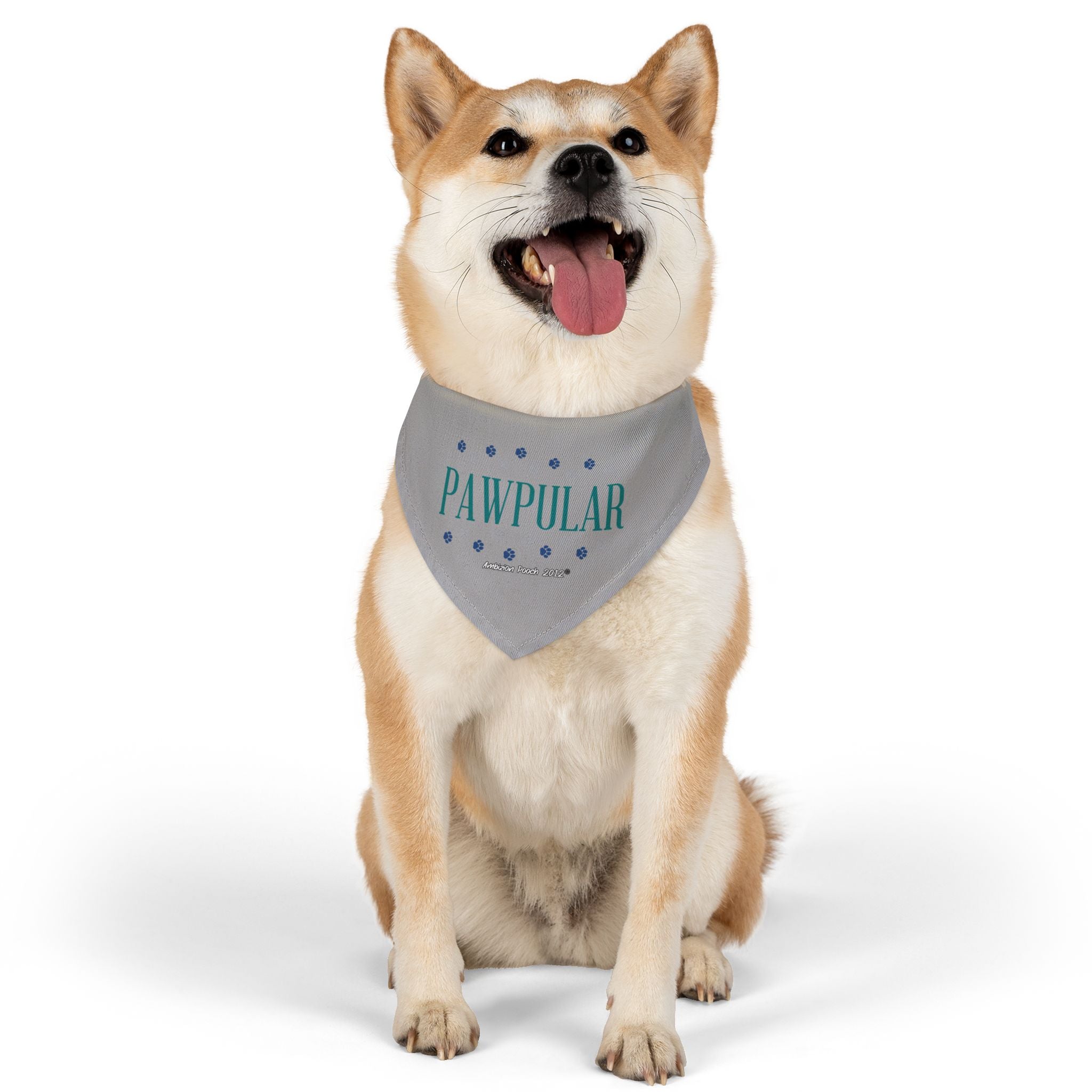 "Pawpular" Pet Bandana Collar — Doggy Parent "Invisible" Matching Pet & Parent