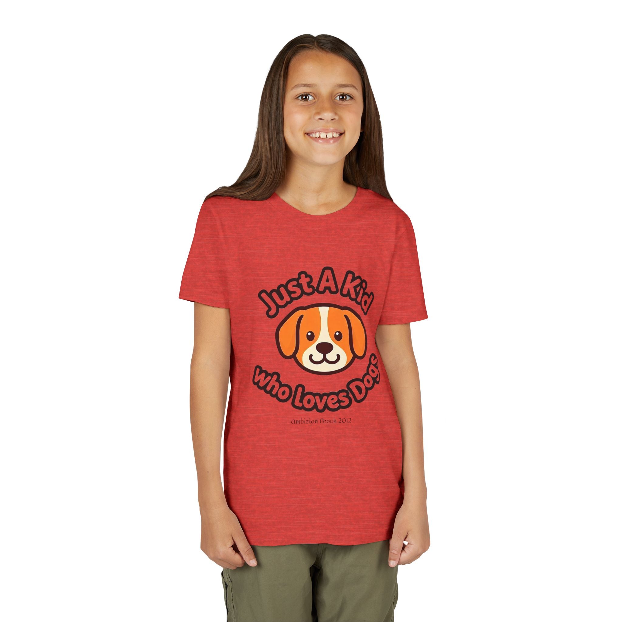 "Just A Kid Who Loves Dogs" Kids Tee