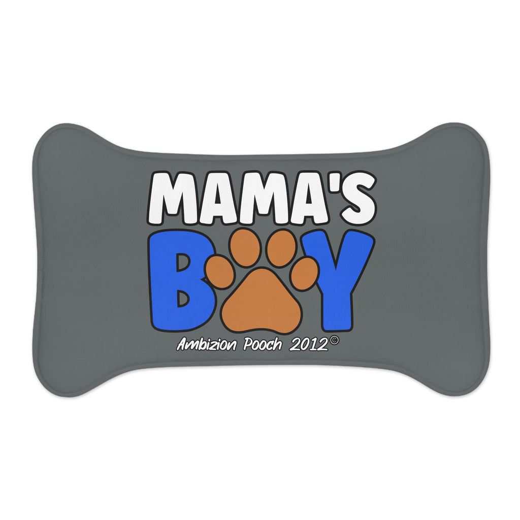 Mama's Boy Pet Feeding Mat Grey