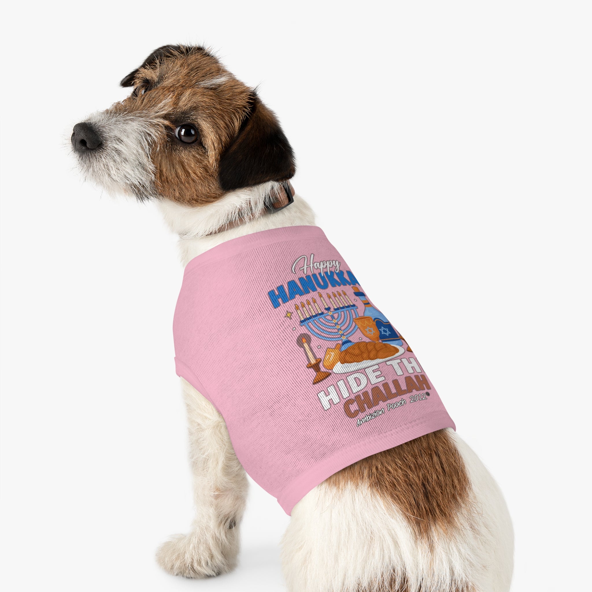 Happy Hanukkah Hide the Challah Doggy Tank Top