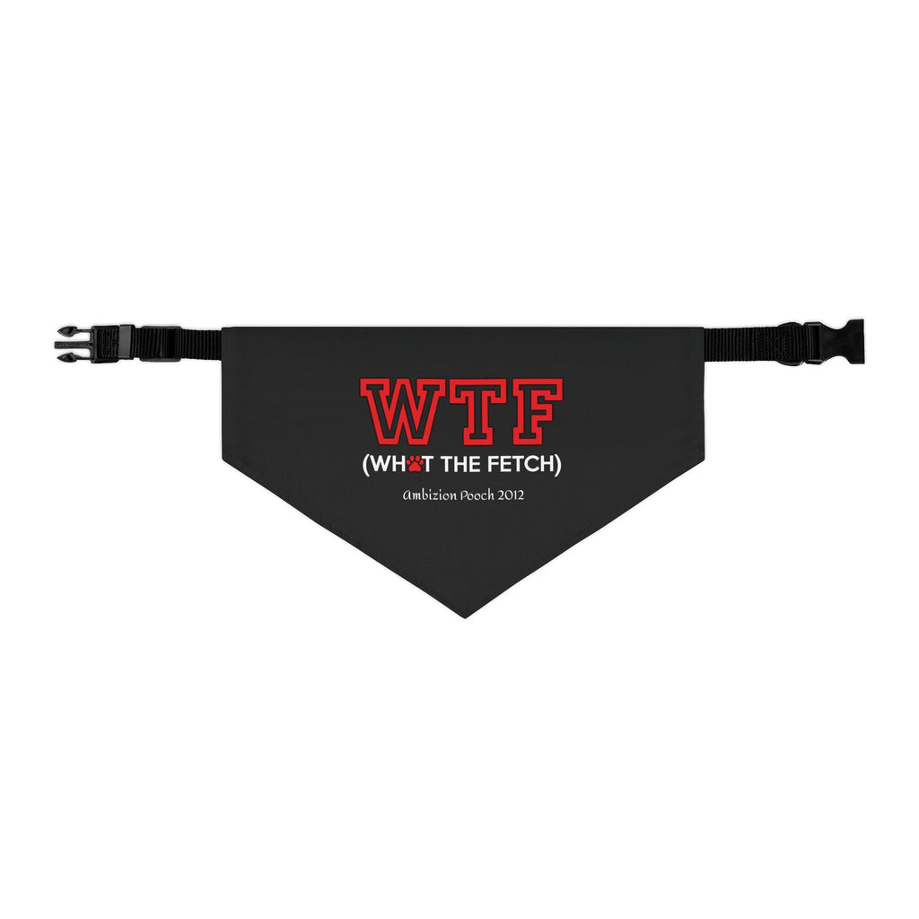 "WTF" Pet Bandana Collar — Doggy Parent "WTF" Matching Pet & Parent