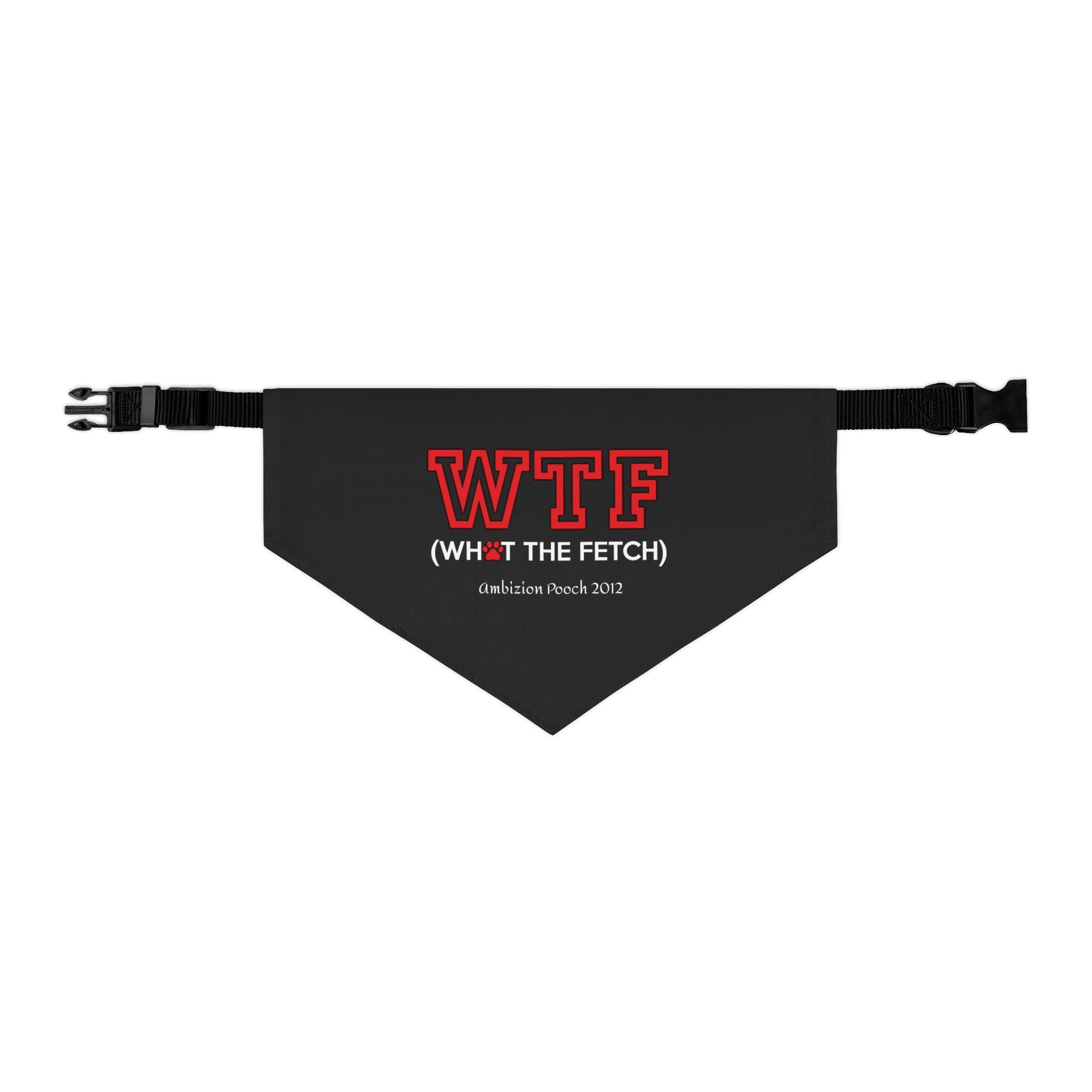 "WTF" Pet Bandana Collar — Doggy Parent "WTF" Matching Pet & Parent