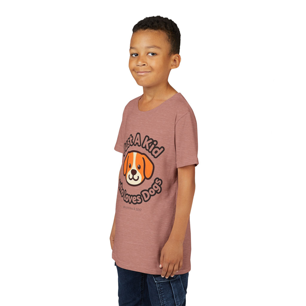 "Just A Kid Who Loves Dogs" Kids Tee