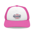 Future President Trucker Doggy Hat - Retro Embroidered Foam Cap for Dogs