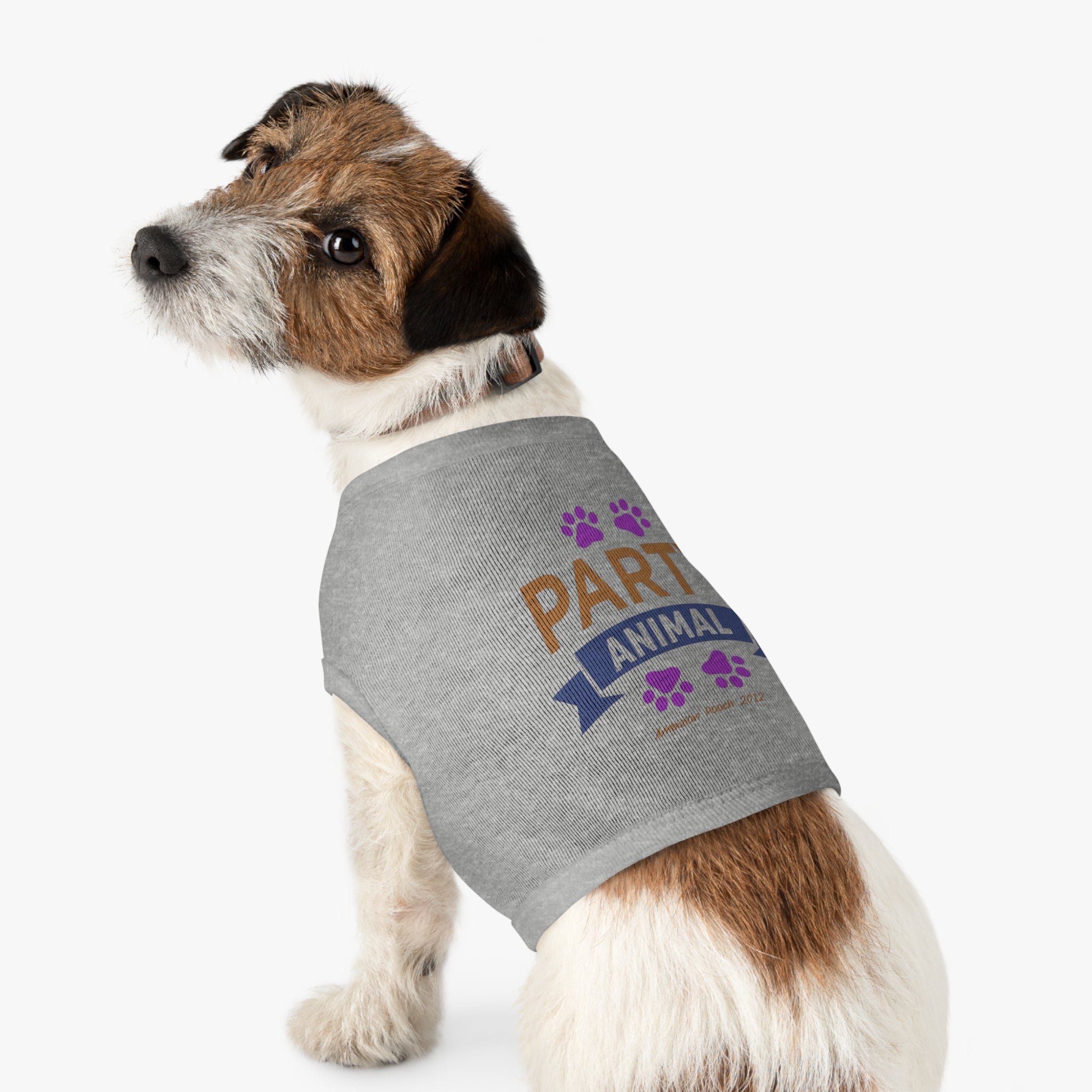 "Party Animal"  Doggy Tank Top — "Couch Potato" (Pet & Parent Matching)