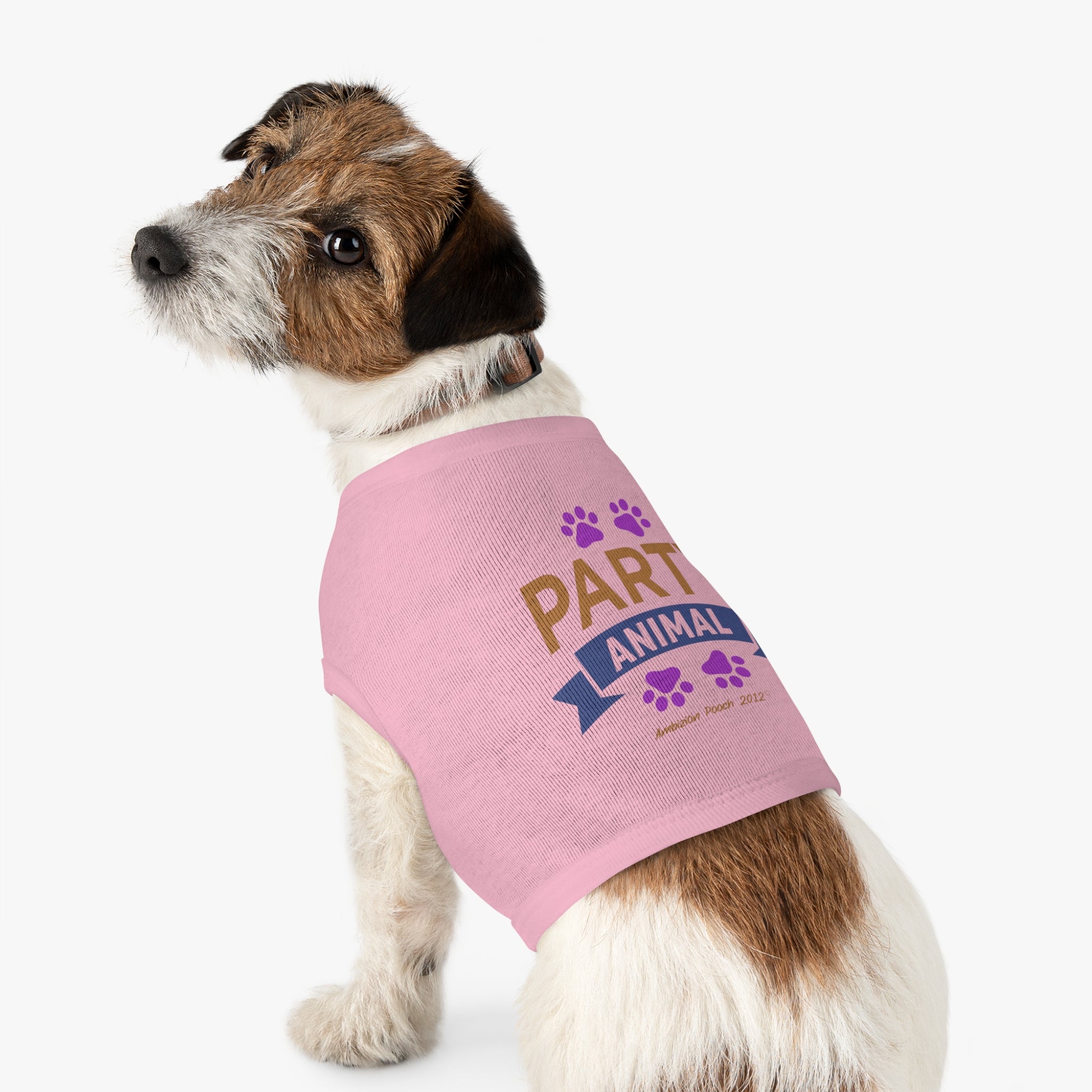 "Party Animal"  Doggy Tank Top — "Couch Potato" (Pet & Parent Matching)