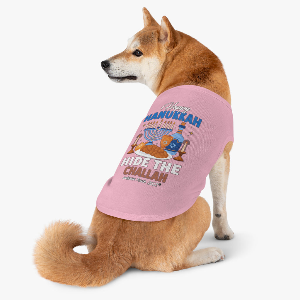 Happy Hanukkah Hide the Challah Doggy Tank Top