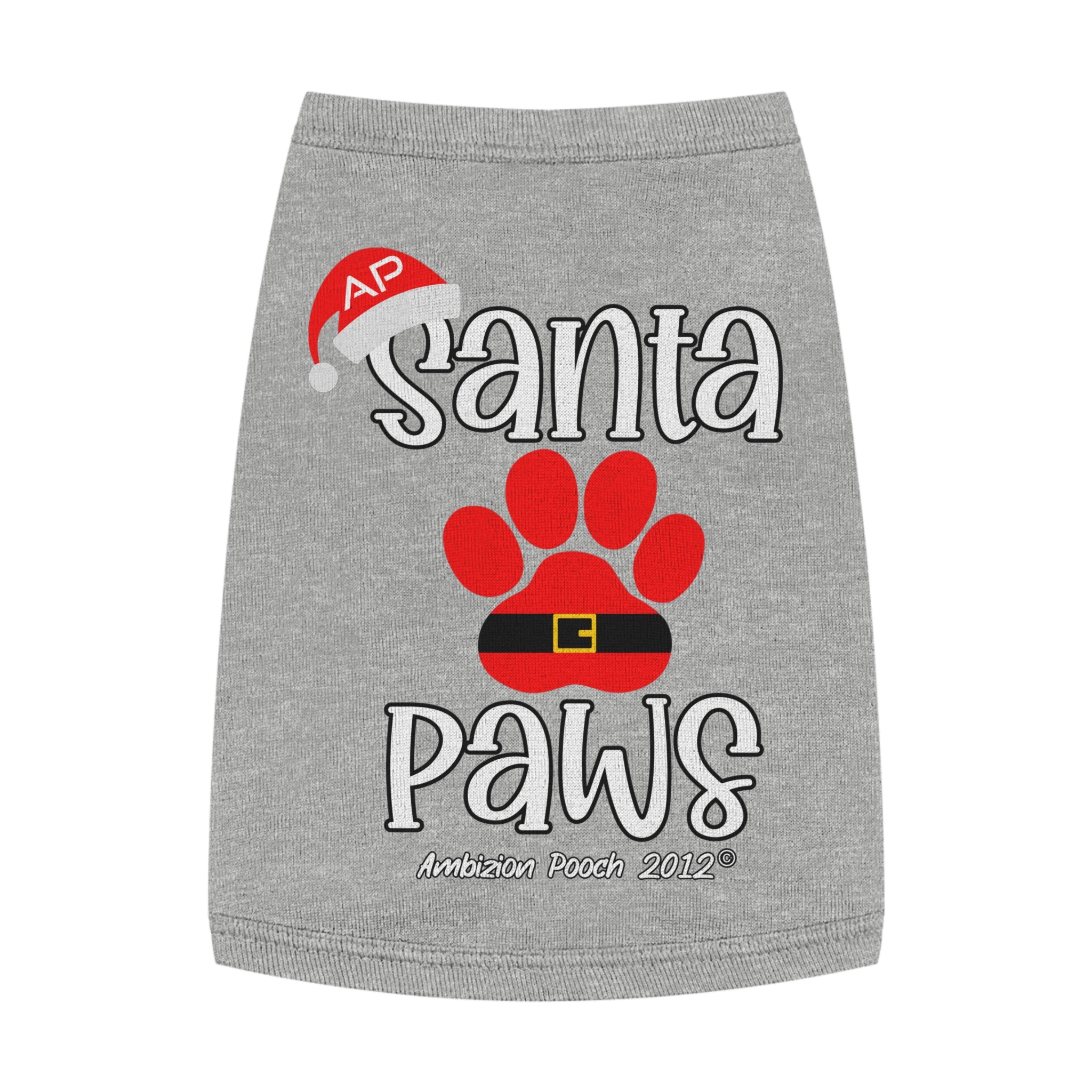 "Santa Paws" Christmas Doggy Tank Top