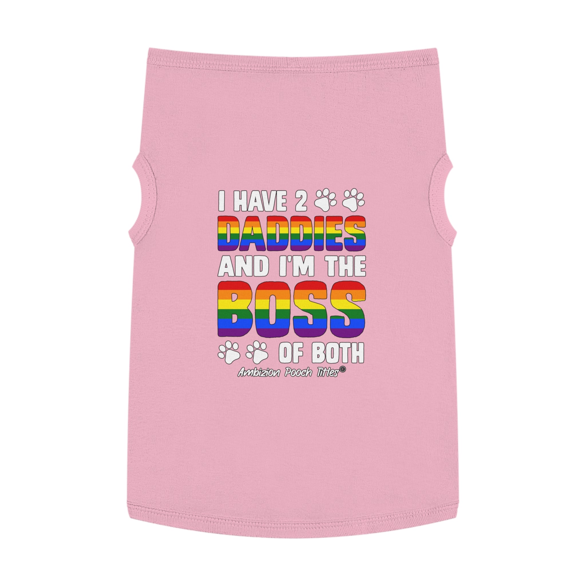 I Have 2 Daddies Doggy Tank Top (LGBTQ)