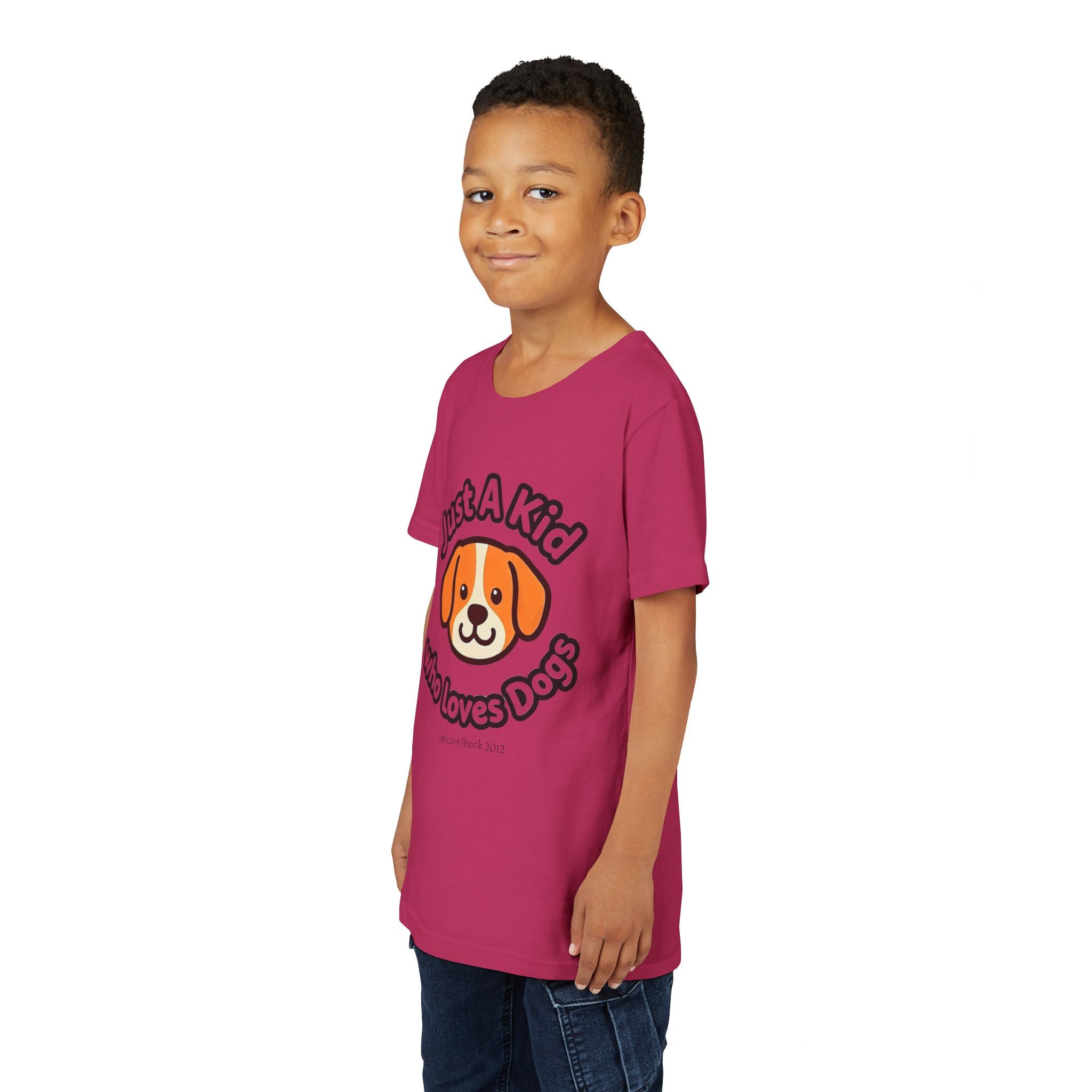 "Just A Kid Who Loves Dogs" Kids Tee