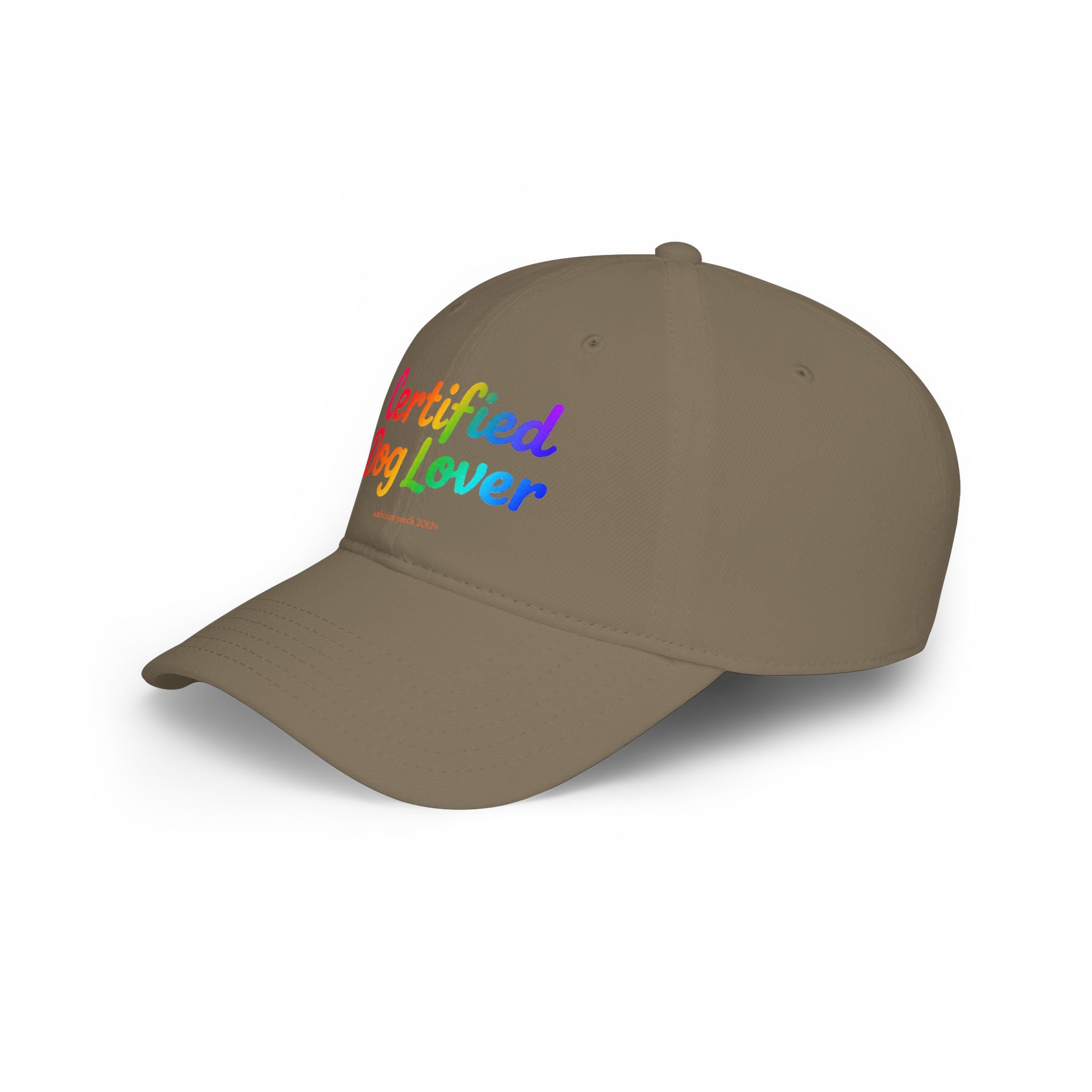 Certified Dog Lover Low Profile Baseball Cap