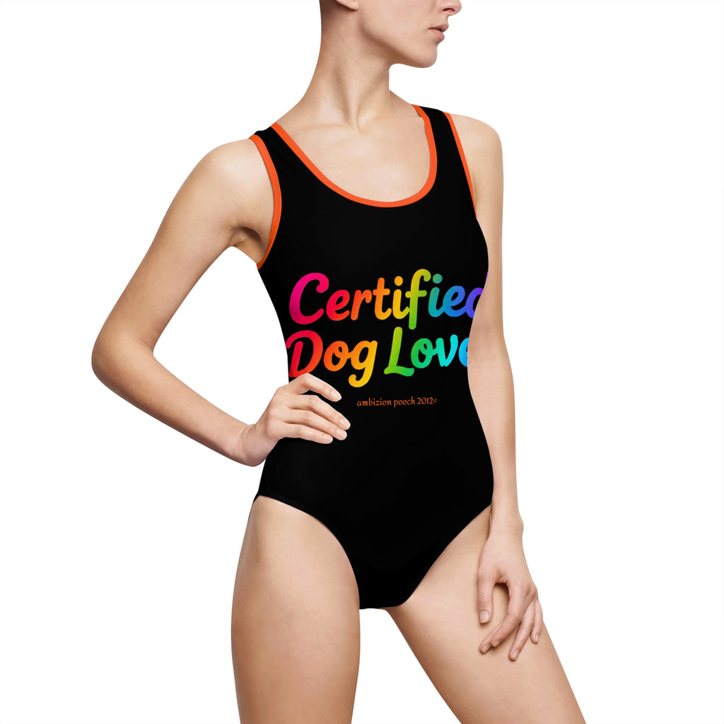 Certified Dog Lover One-Piece Swimsuit