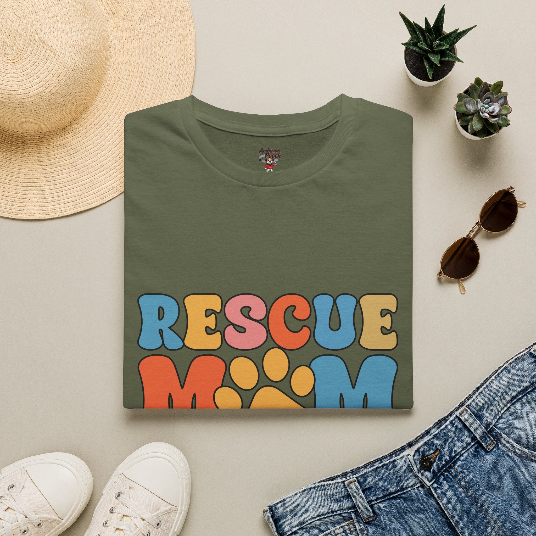 Rescue Mom Unisex Softstyle T-Shirt