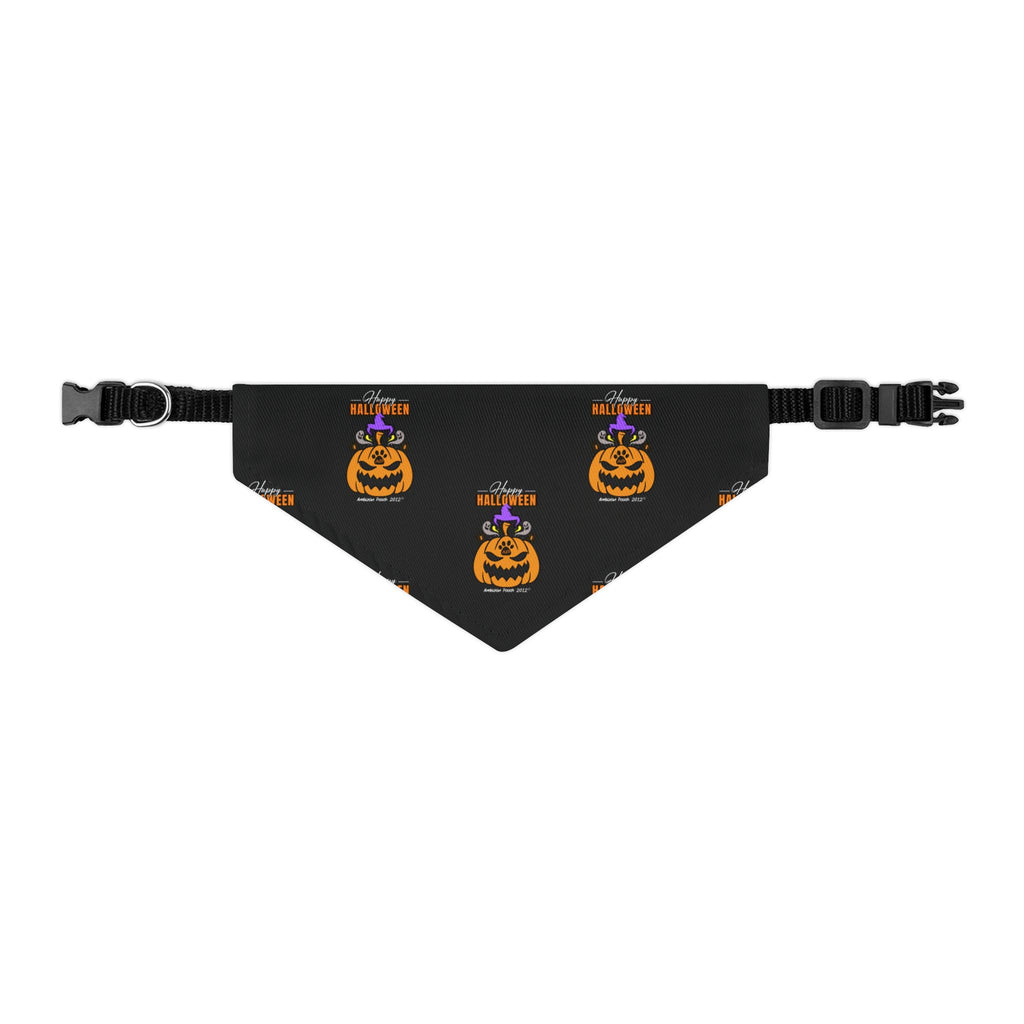 Happy Halloween Bandana Collar for Dogs - Black