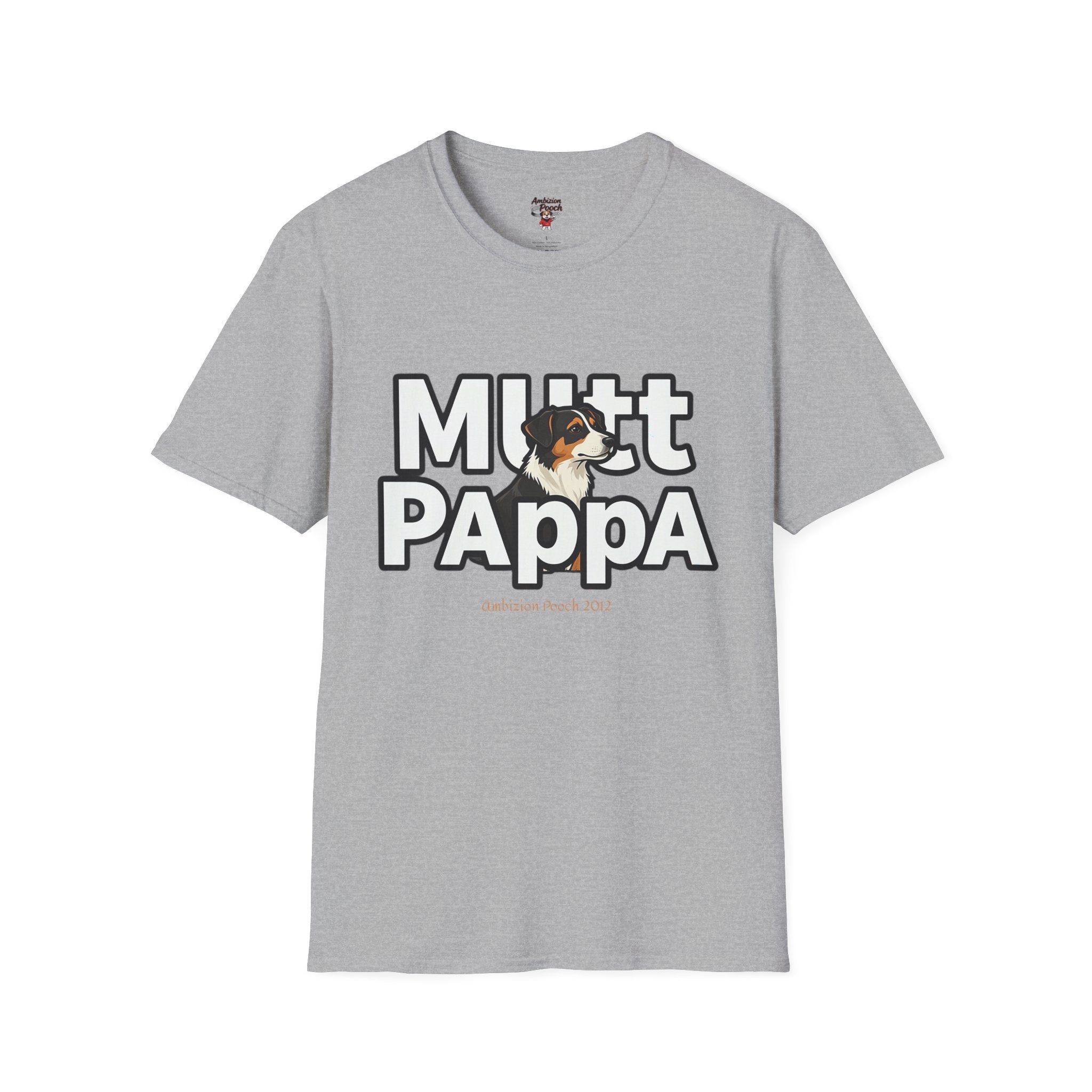 Mutt Pappa Unisex Softstyle T-Shirt (All Dogs)