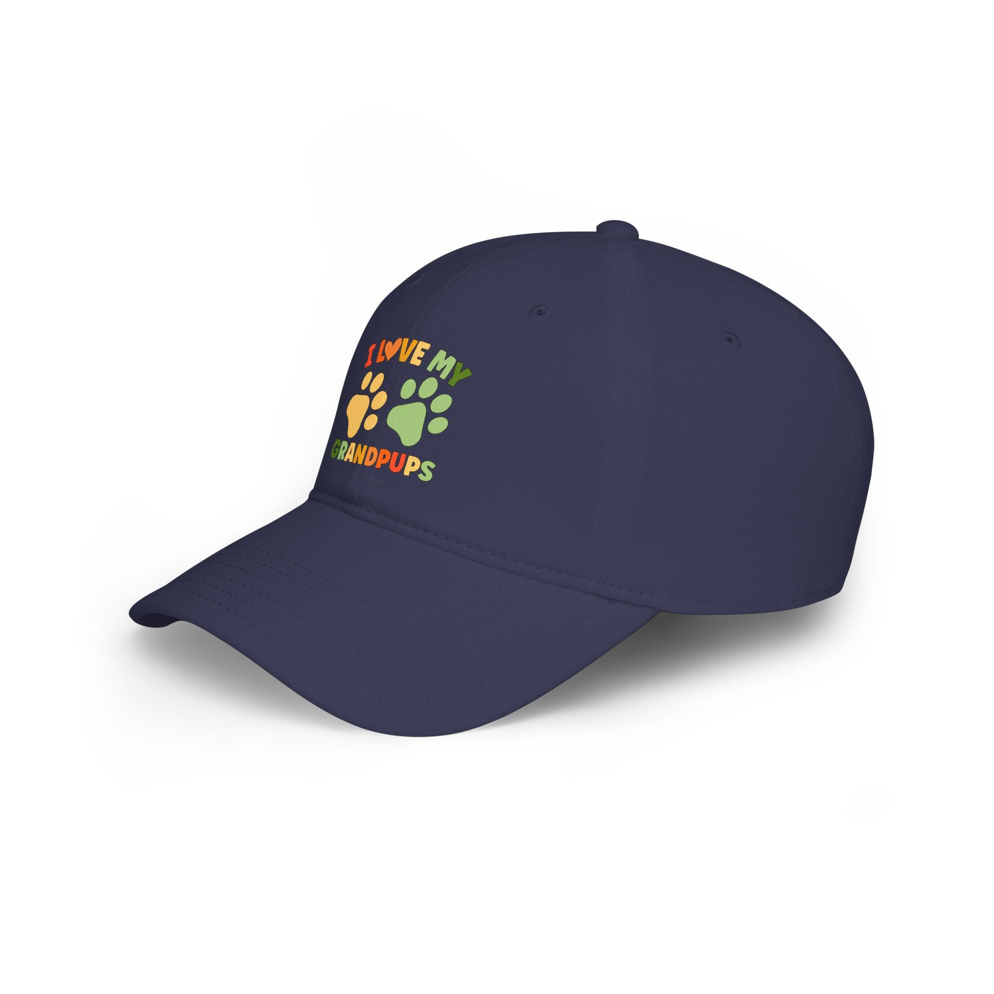 I Love My Grandpups Low Profile Baseball Cap