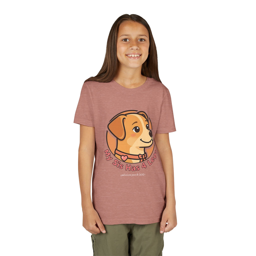 "My Sis Has 4 Legs" Kids Tee