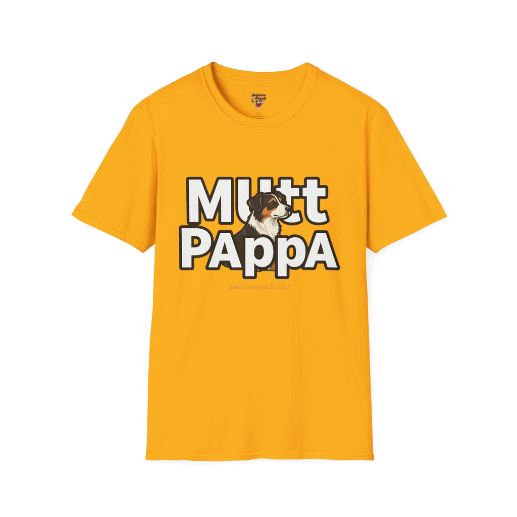Mutt Pappa Unisex Softstyle T-Shirt (All Dogs)