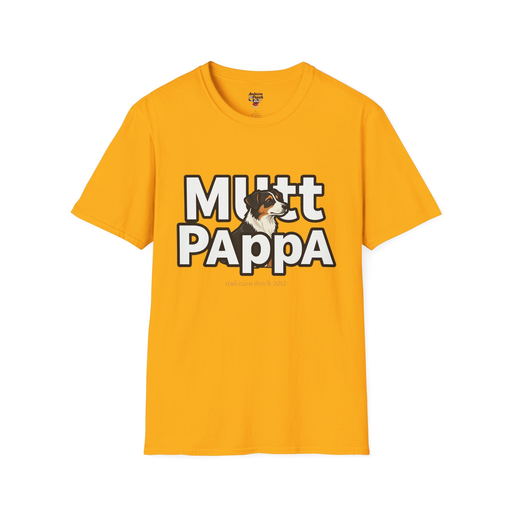 Mutt Pappa Unisex Softstyle T-Shirt (All Dogs)