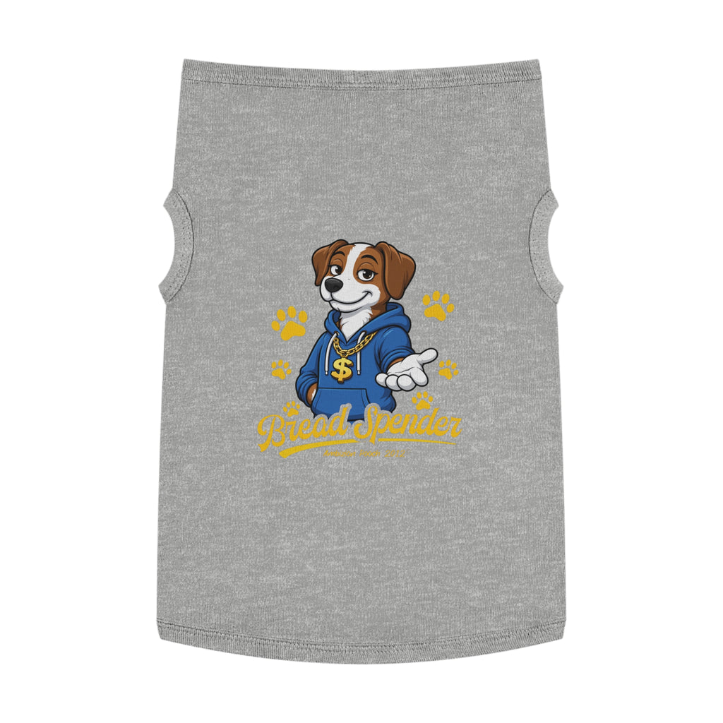 "Bread Spender" Doggy Tank Top — "Breadwinner" (Pet & Parent Matching)