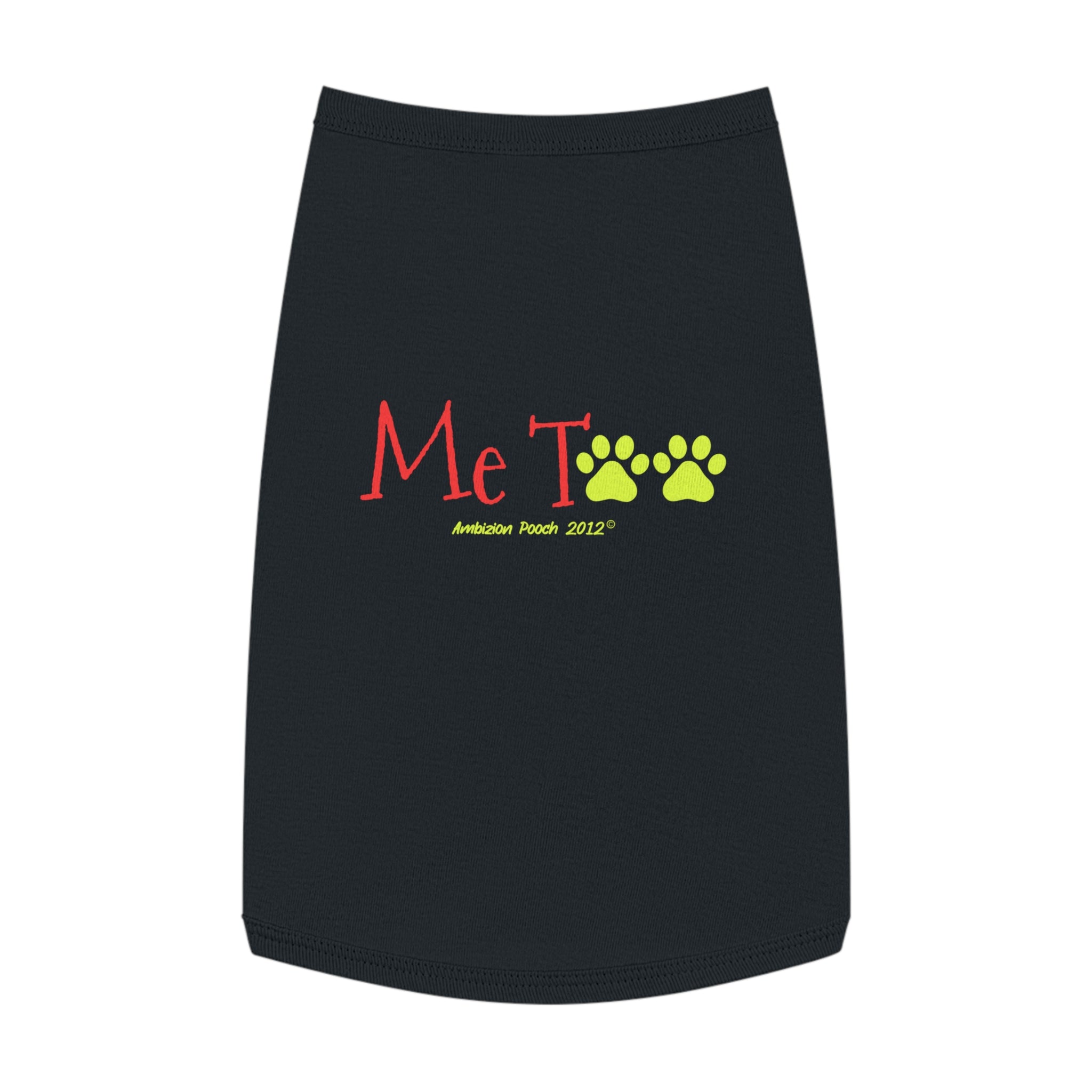 "Me Too" Doggy Tank Top — I Need Emotional Support (Pet & Parent Matching)