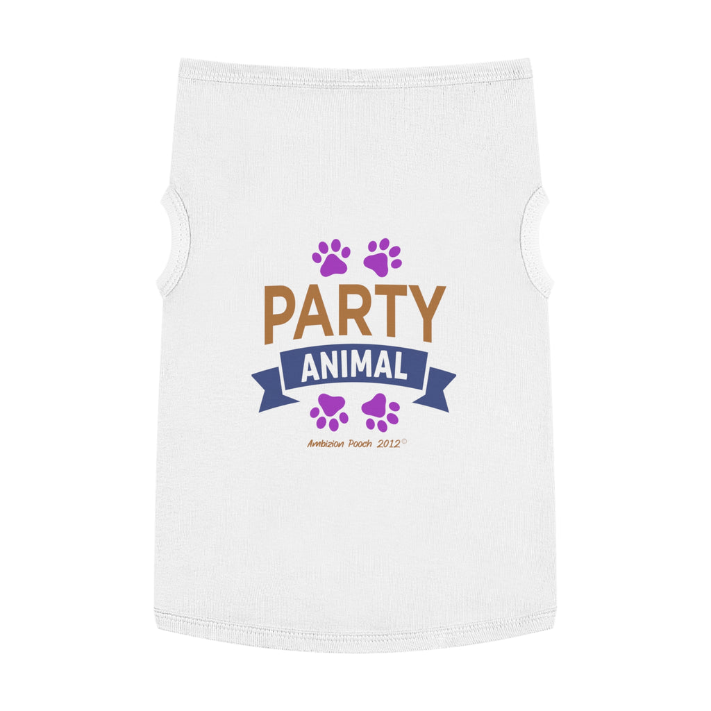 "Party Animal"  Doggy Tank Top — "Couch Potato" (Pet & Parent Matching)