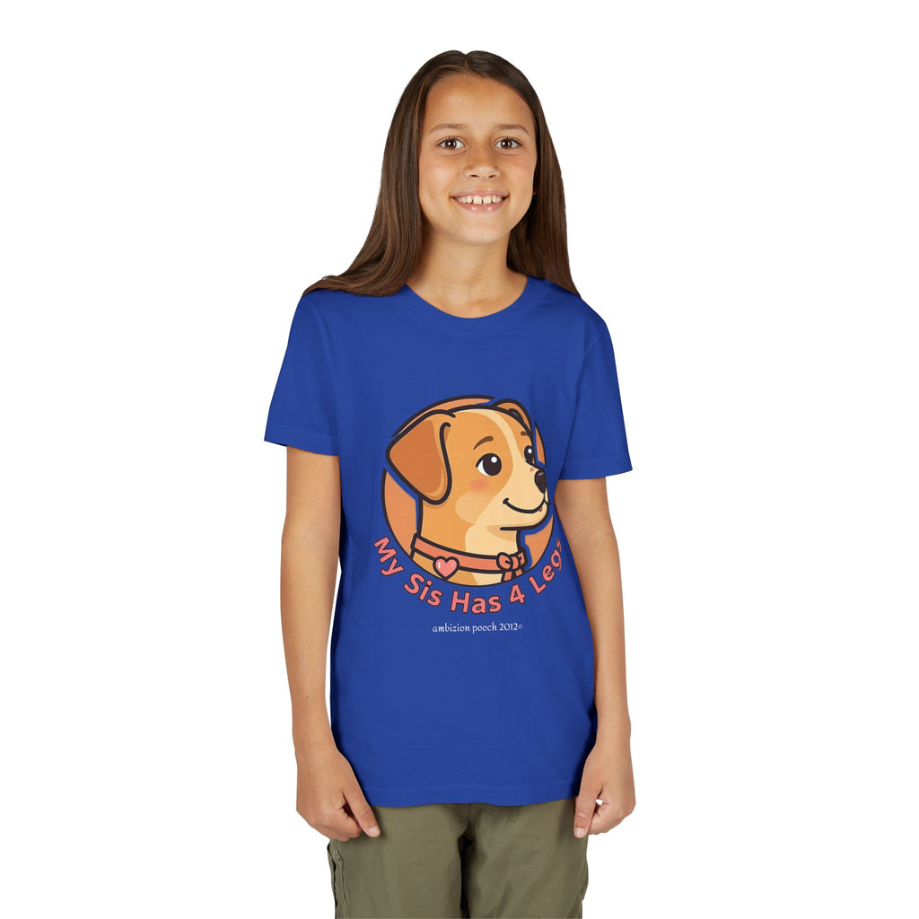 "My Sis Has 4 Legs" Kids Tee