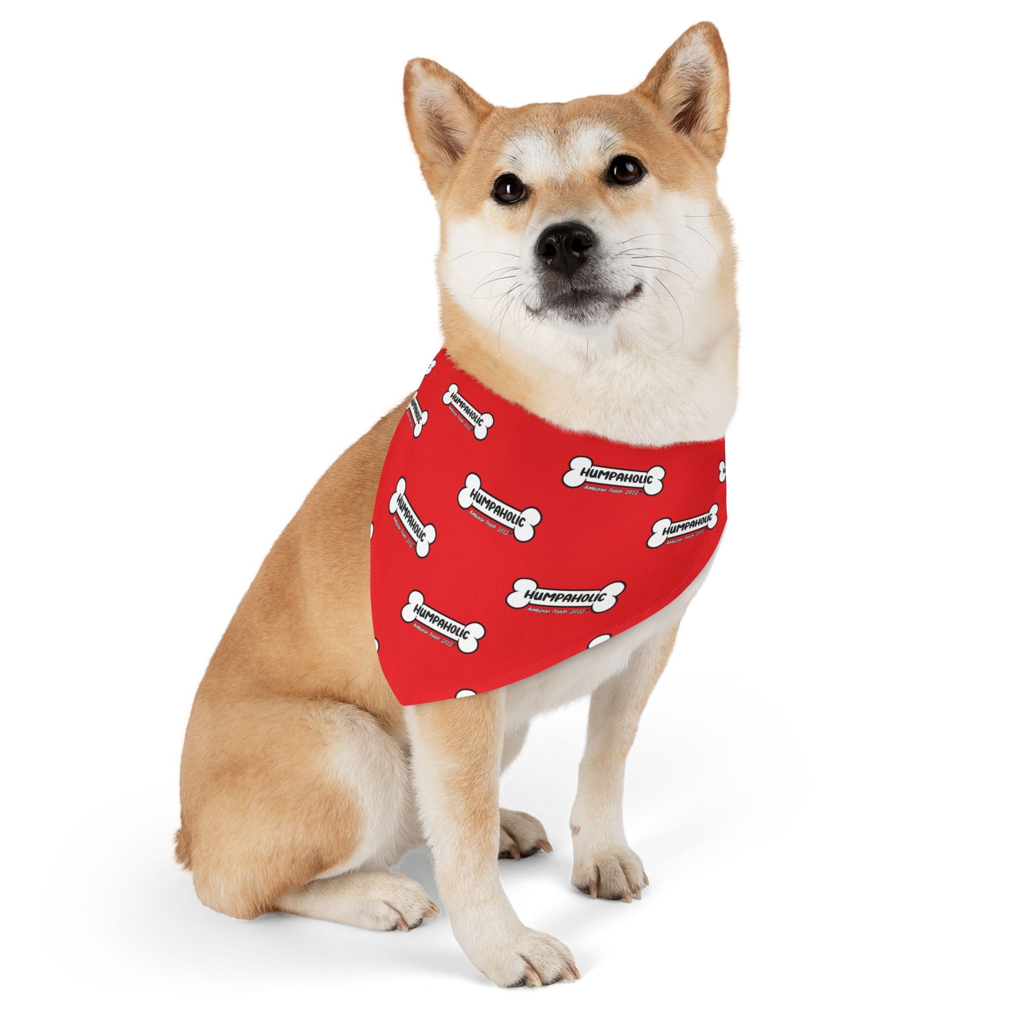 Humpaholic Pet Bandana Collar Red