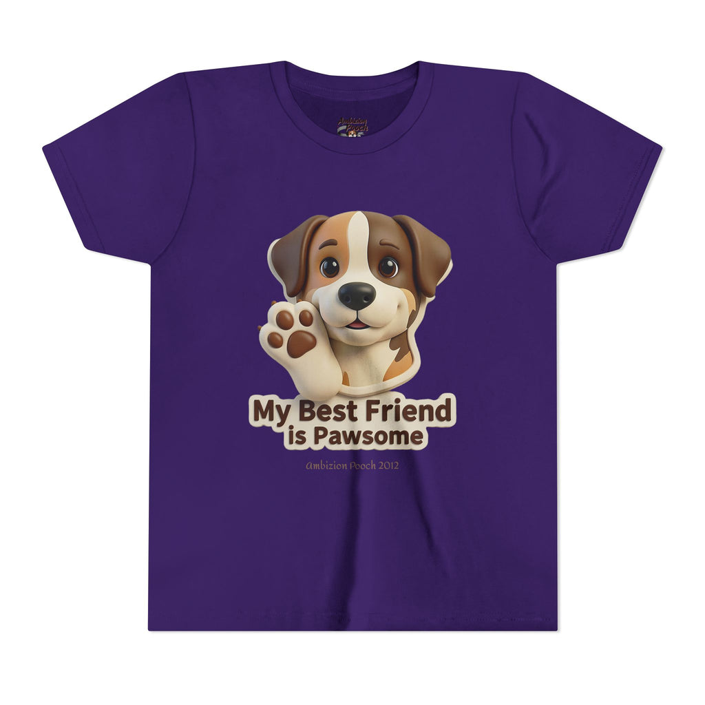 "My Best Friend is Pawsome" Kids Tee