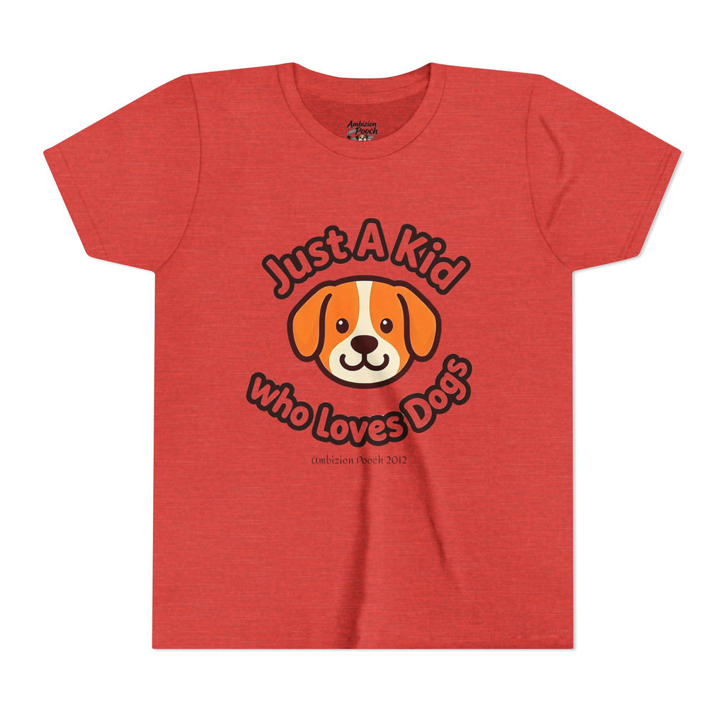 "Just A Kid Who Loves Dogs" Kids Tee