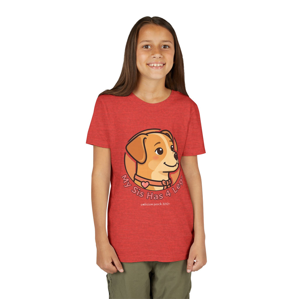 "My Sis Has 4 Legs" Kids Tee