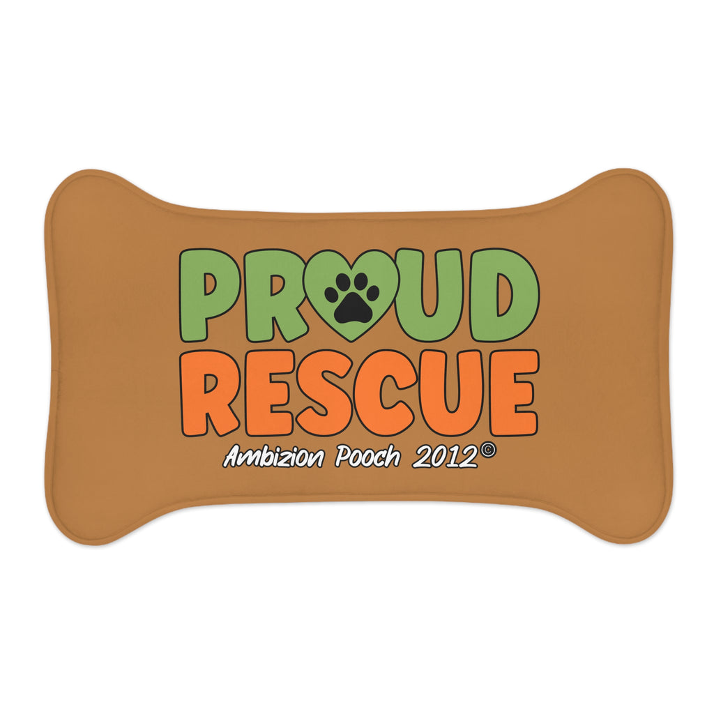 Proud Rescue Pet Feeding Mat Brown