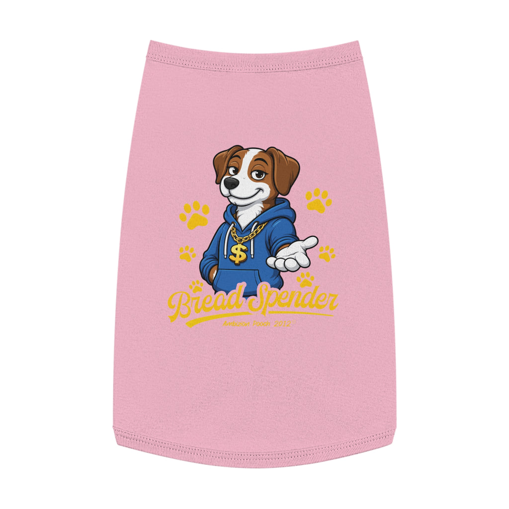 "Bread Spender" Doggy Tank Top — "Breadwinner" (Pet & Parent Matching)
