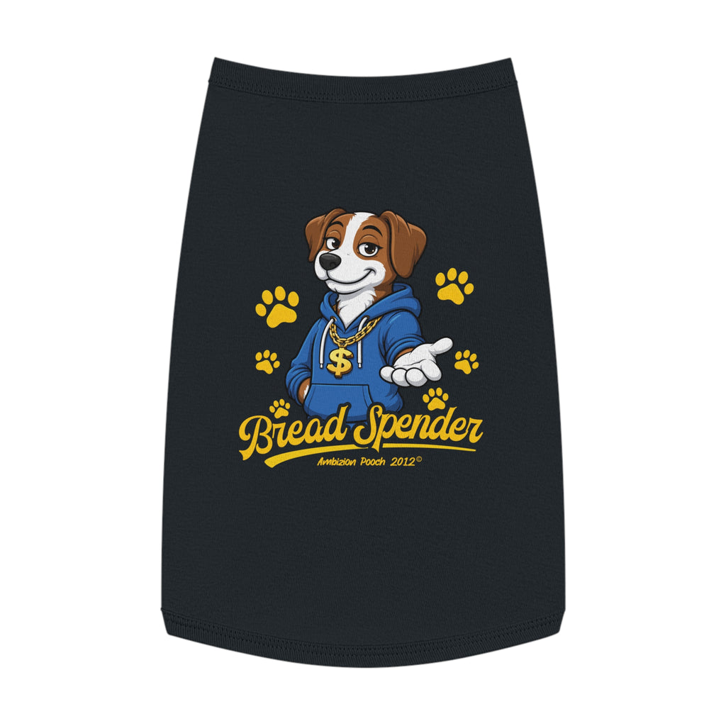 "Bread Spender" Doggy Tank Top — "Breadwinner" (Pet & Parent Matching)