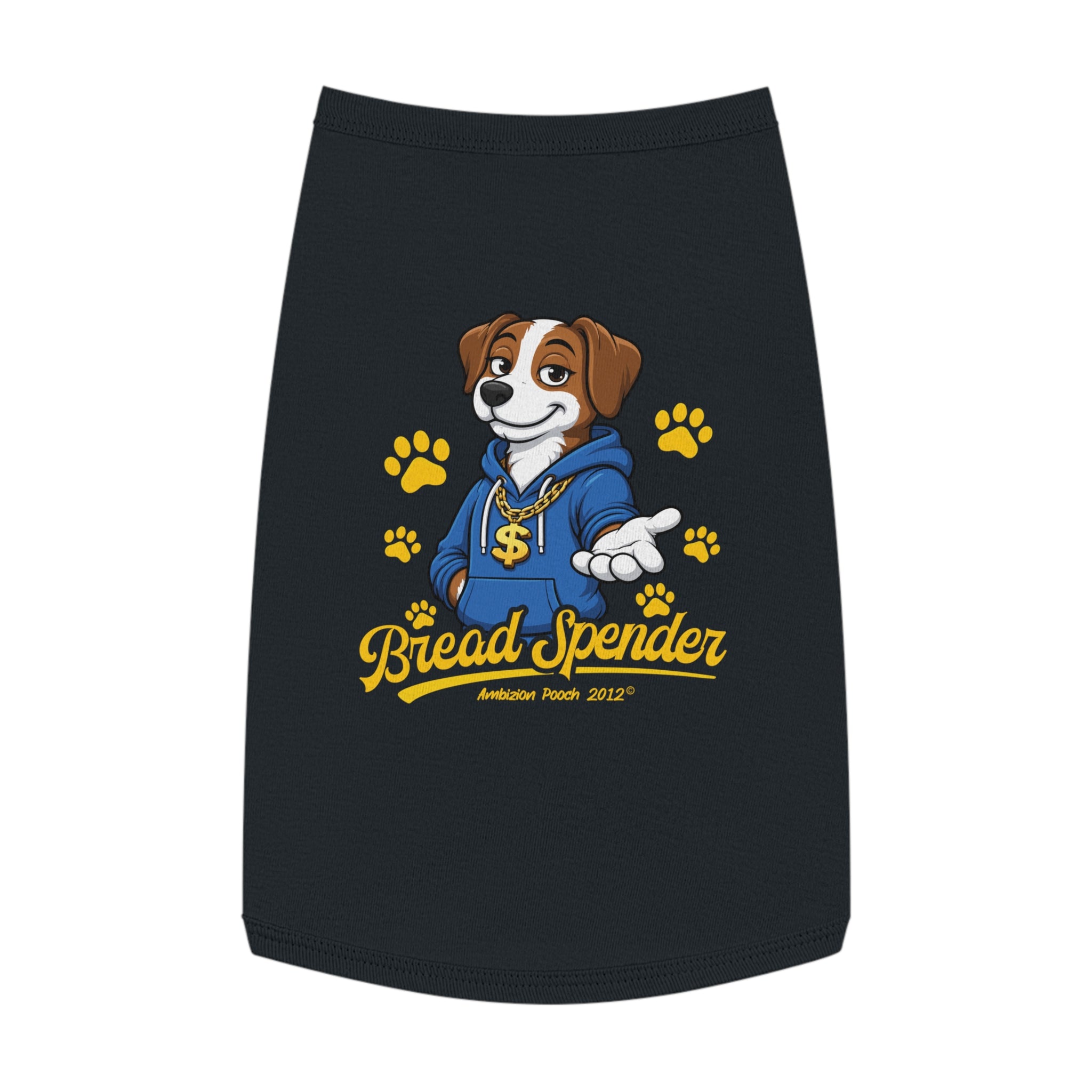 "Bread Spender" Doggy Tank Top — "Breadwinner" (Pet & Parent Matching)