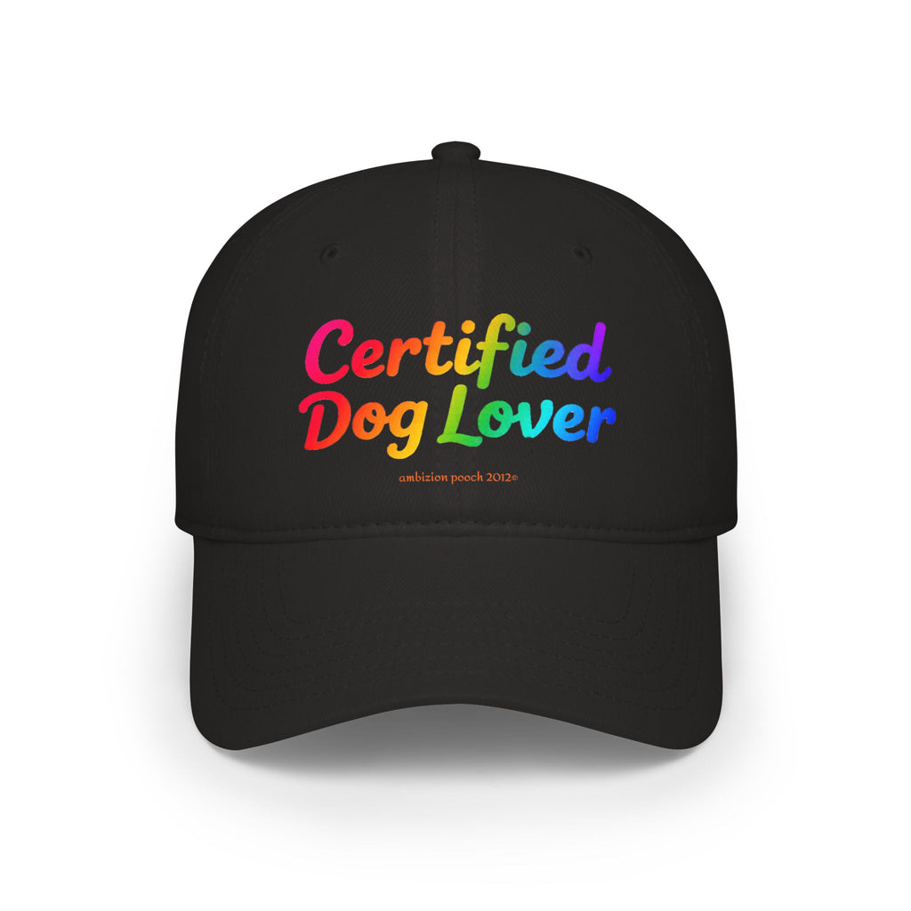 Certified Dog Lover Low Profile Baseball Cap