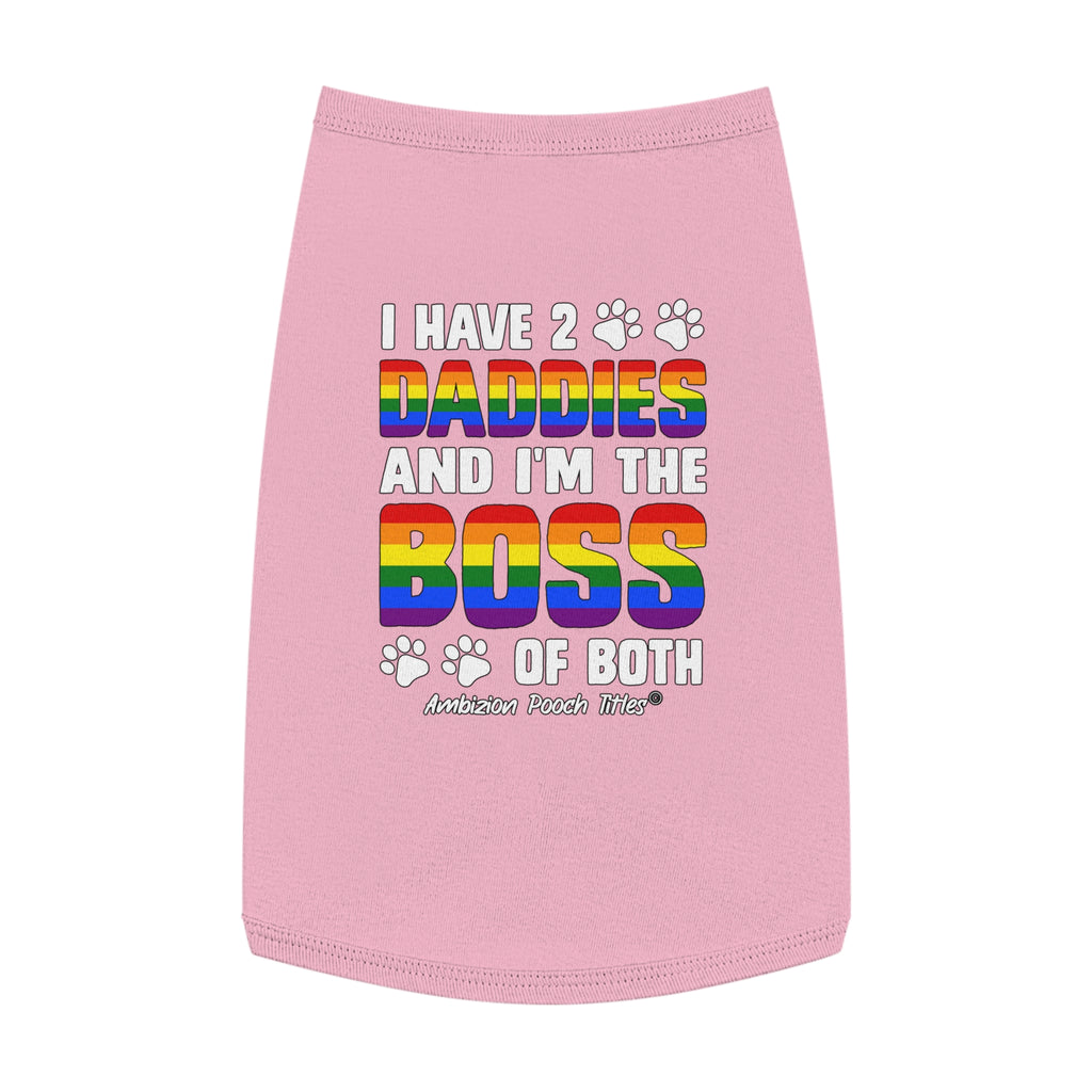I Have 2 Daddies Doggy Tank Top (LGBTQ)