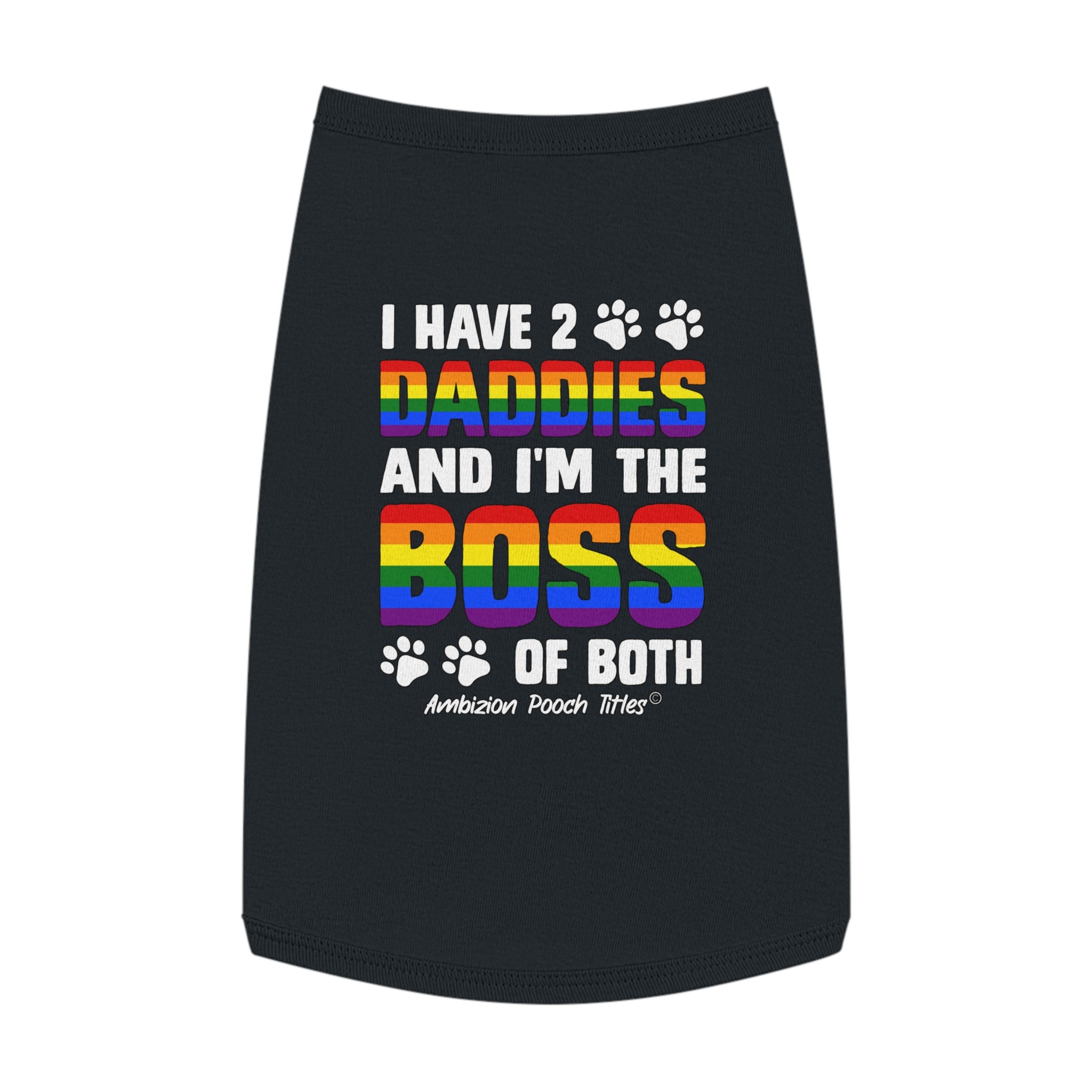 I Have 2 Daddies Doggy Tank Top (LGBTQ)