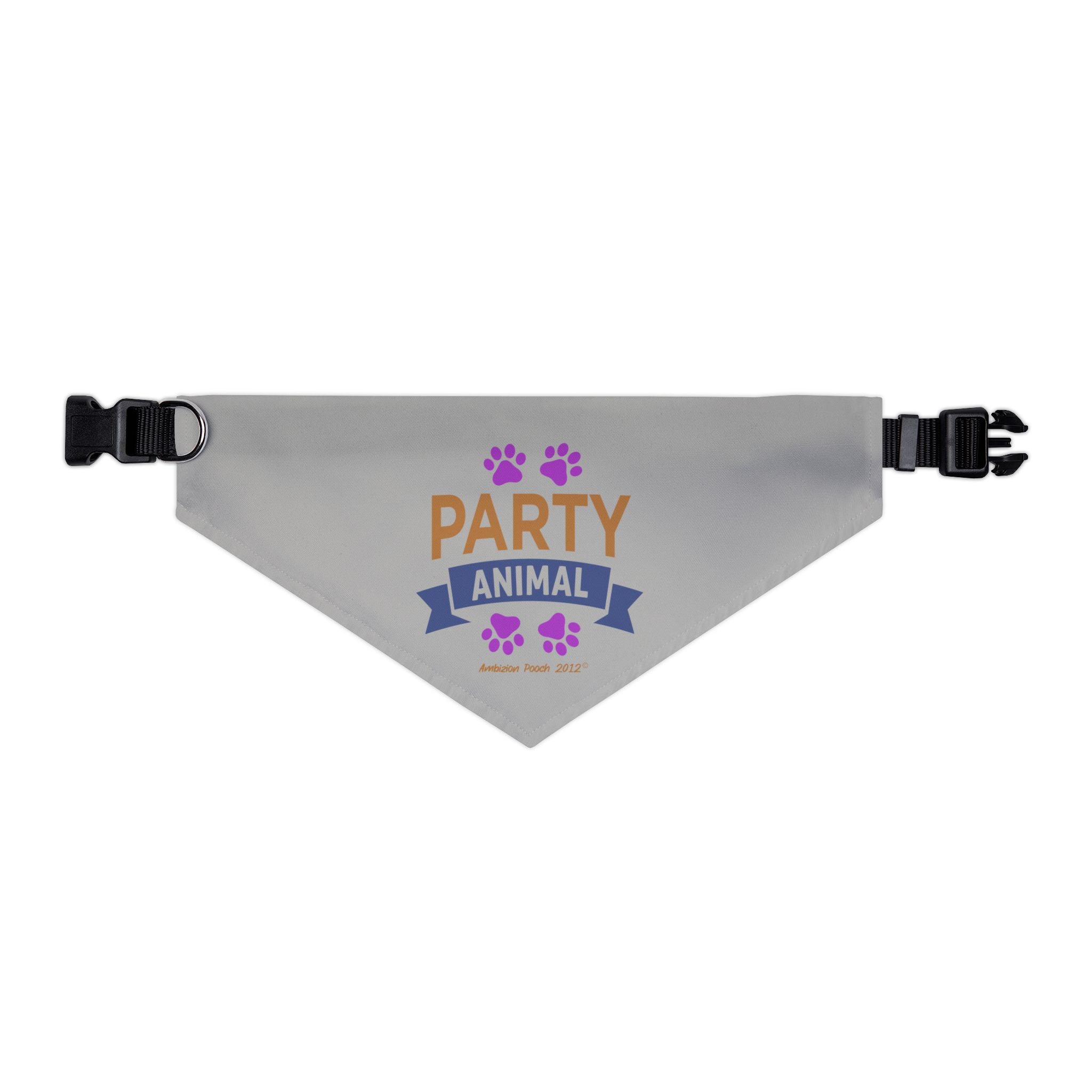 "Party Animal" Pet Bandana Collar — Doggy Parent "Couch Potato" Matching Pet & Parent
