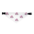 Daddy's Princess Pet Bandana Collar White