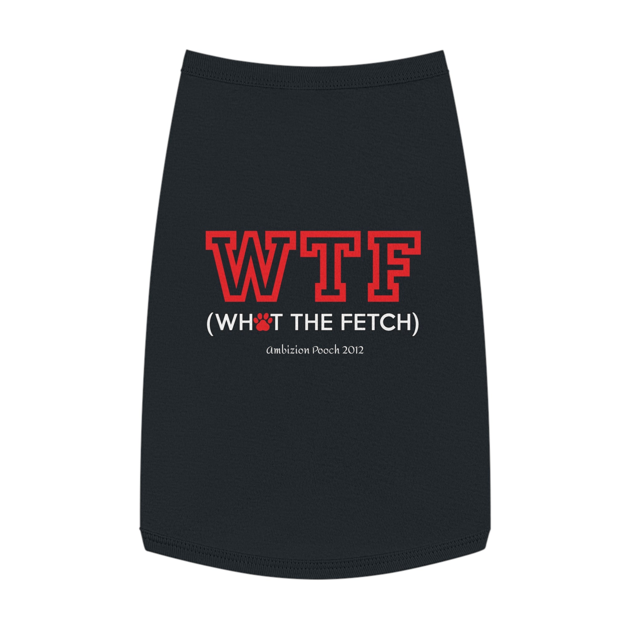 Doggy WTF Tank Top — "WTF" (Pet & Parent Matching)