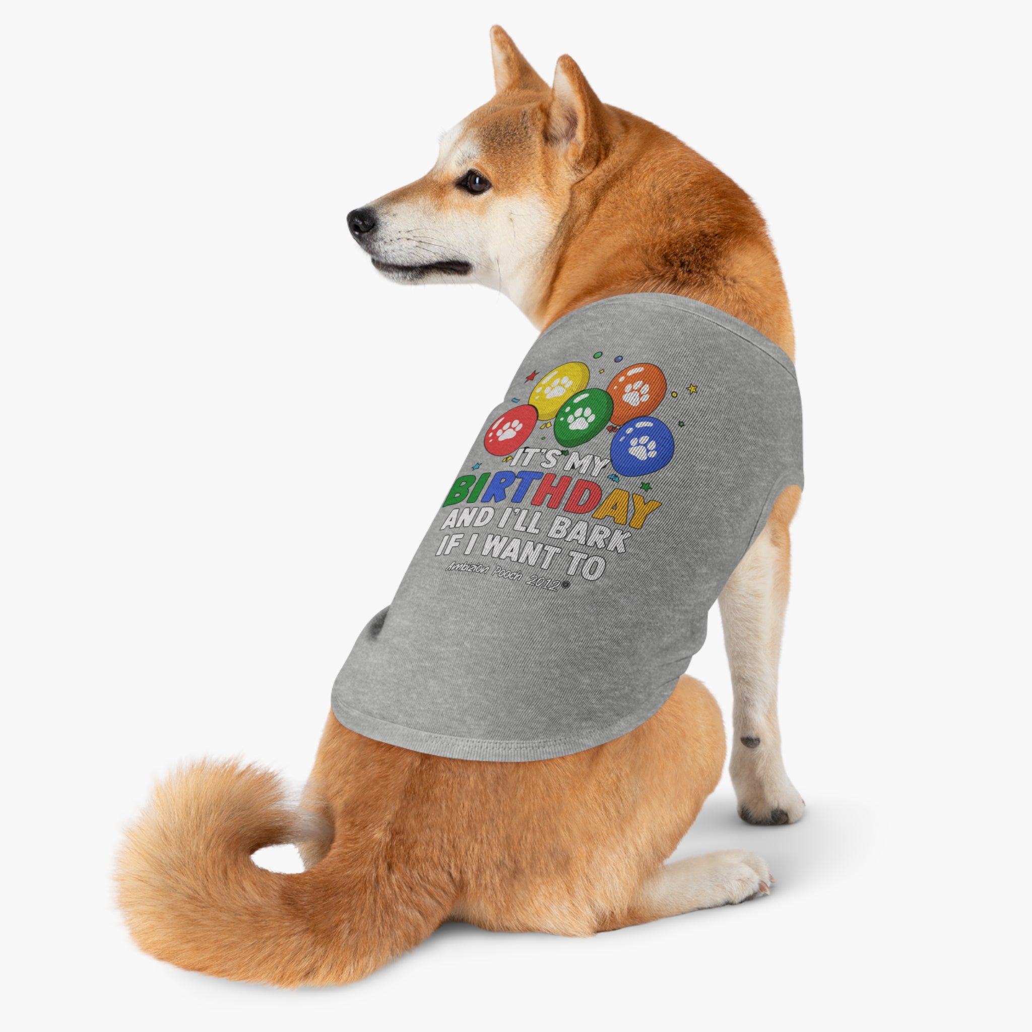 It's My Birthday and I'll Bark if I Want To Doggy Tank Top